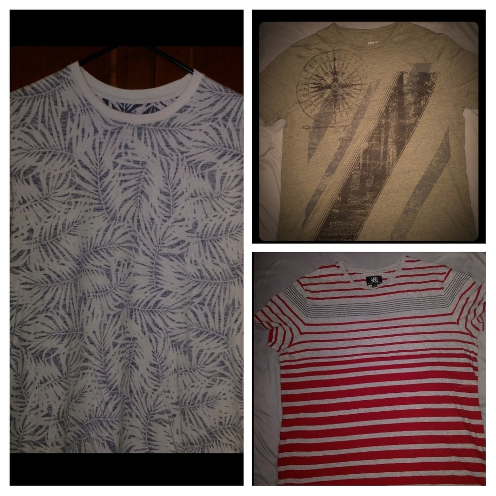 Three xl t-shirts Rock & republic apt 9 George